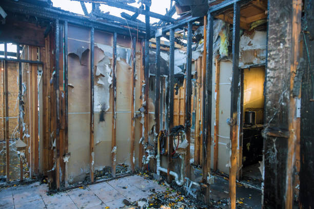 Professional Emergency Fire Cleanup technician working in Cayucos, CA